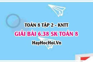 Bài 6.38 SGK Toán 8 Tập 2 Kết nối tri thức